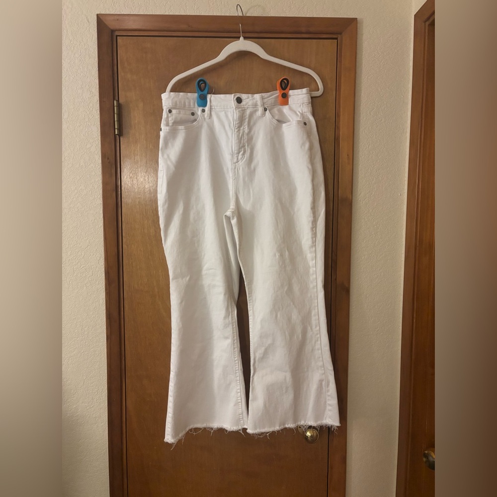 On 34th White Flare Jeans for Women